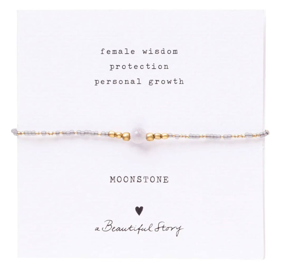 A Beautiful Story A Beautiful Story Iris Card Moonstone Armband