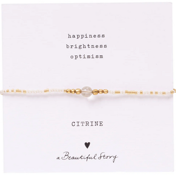 A Beautiful Story Iris Card Citrine Bracelet