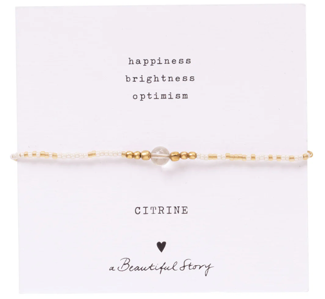 A Beautiful Story A Beautiful Story Iris Card Citrine Armband