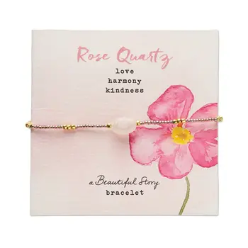 A Beautiful Story Wanting Rose Quartz Bracelet