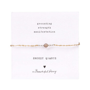A Beautiful Story Iris Card Smokey Quartz SC Armband
