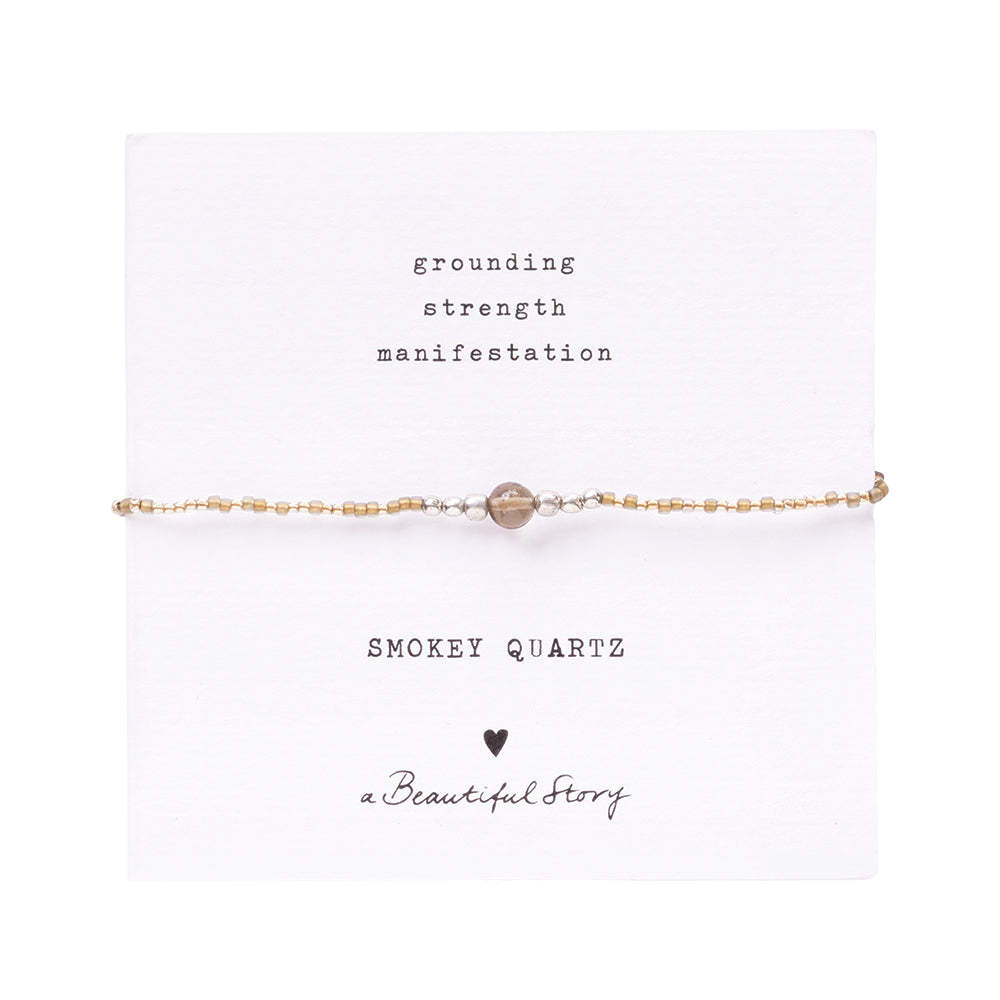 A Beautiful Story A Beautiful Story Iris Card Smokey Quartz SC Armband