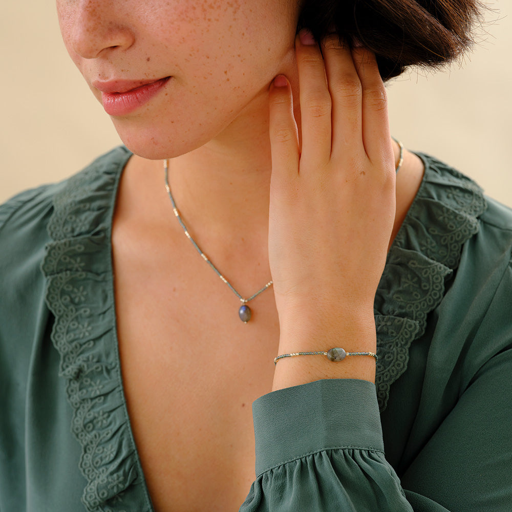 A Beautiful Story A Beautiful Story Wanting Labradorite Armband