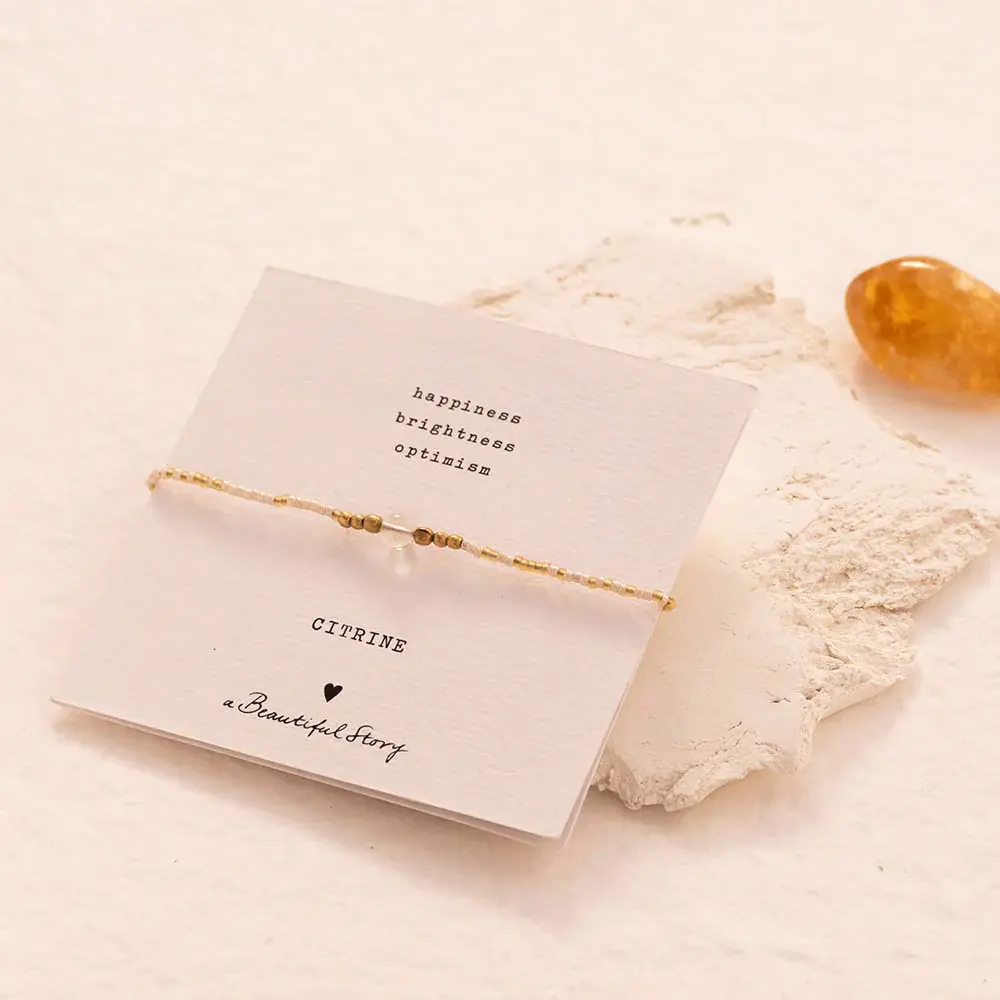 A Beautiful Story A Beautiful Story Iris Card Citrine Armband
