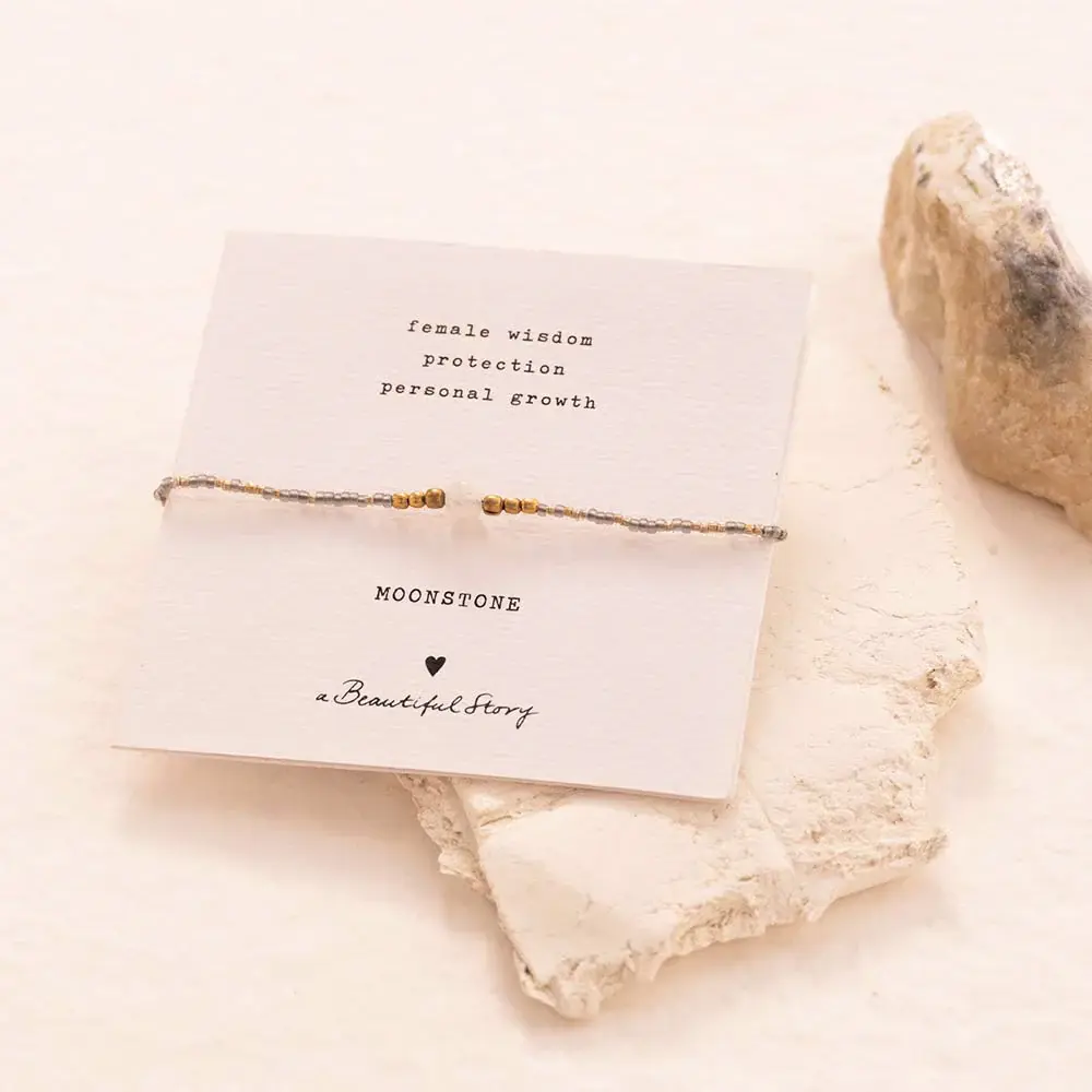 A Beautiful Story A Beautiful Story Iris Card Moonstone Armband