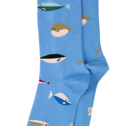 Alfredo Gonzales Fish Light Blue Sokken