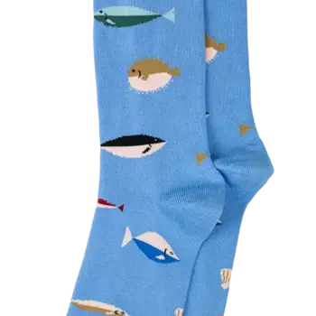 Alfredo Gonzales Fish Light Blue Sokken