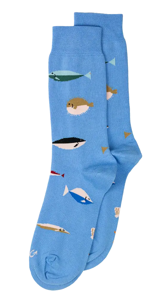 Alfredo Gonzales Alfredo Gonzales Fish Light Blue Sokken
