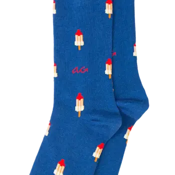 Alfredo Gonzales Raketjes  Light Blue Sokken