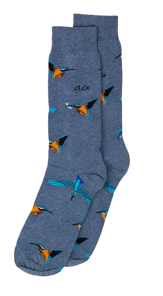 Alfredo Gonzales Alfredo Gonzales Kingfisher Blue Melee Sokken