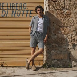 Dedicated Shorts Vejle Work Stripe Blue