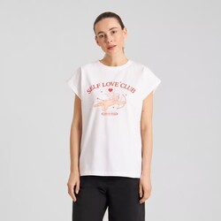 Dedicated T-shirt Visby Self Love Club White
