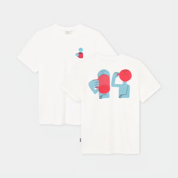 Dedicated Dedicated T-shirt Stockholm Smile Cup Off-White