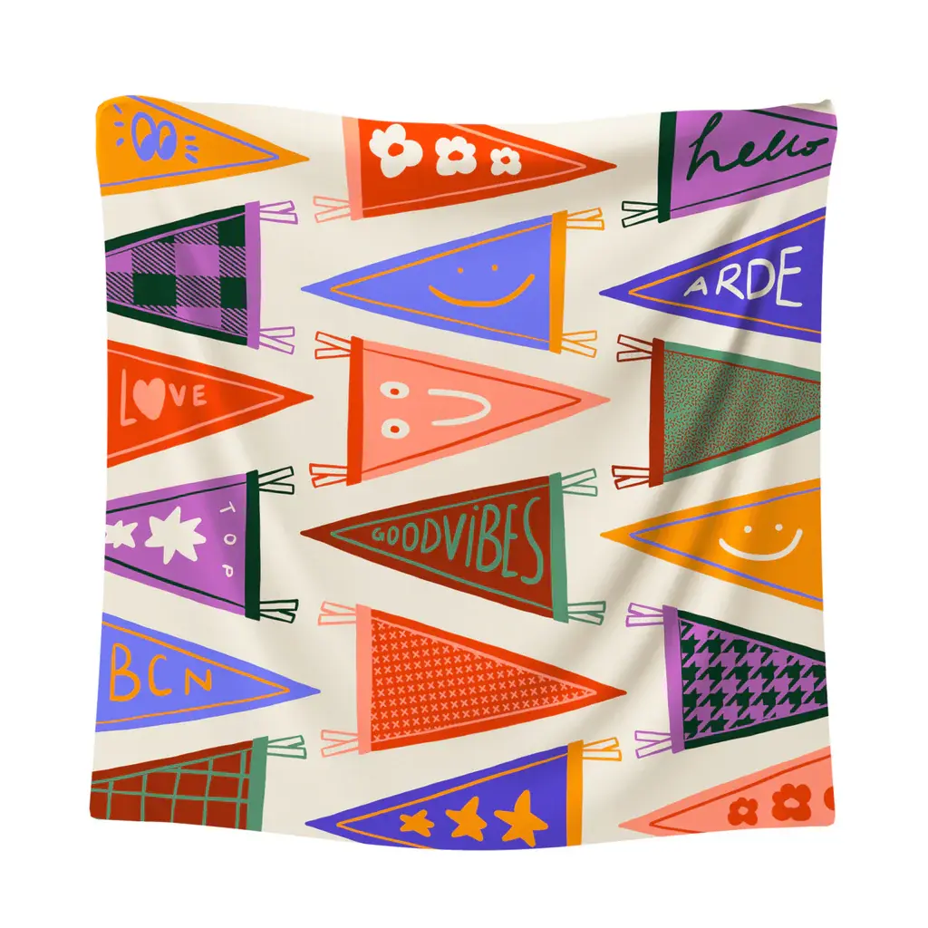 Studio Arde Studio Arde Handkerchief and Pennants Scarf