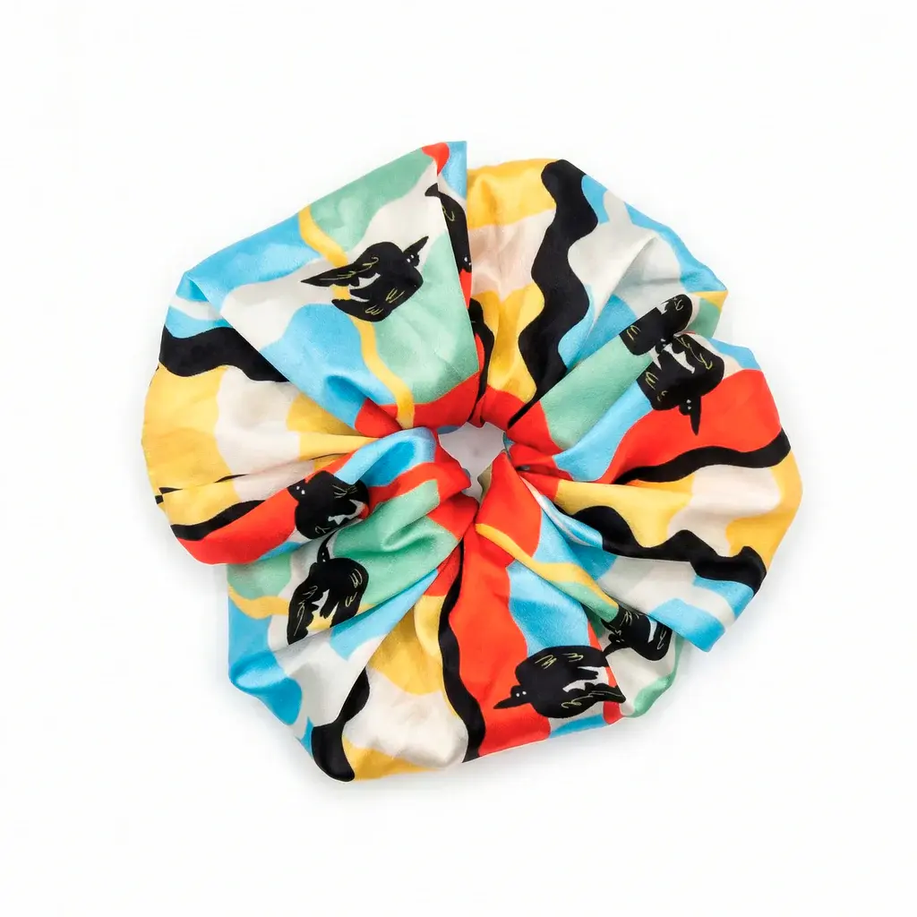 Studio Arde Studio Arde Maxi Scrunchie Scottish Birds