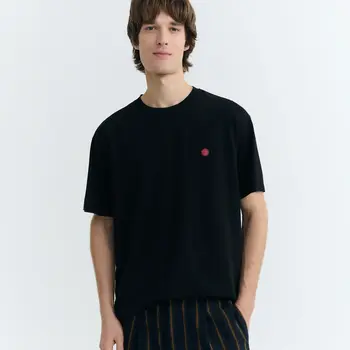 Thinking Mu Sol Contrast  Aaron Black Tee Red Back Sun