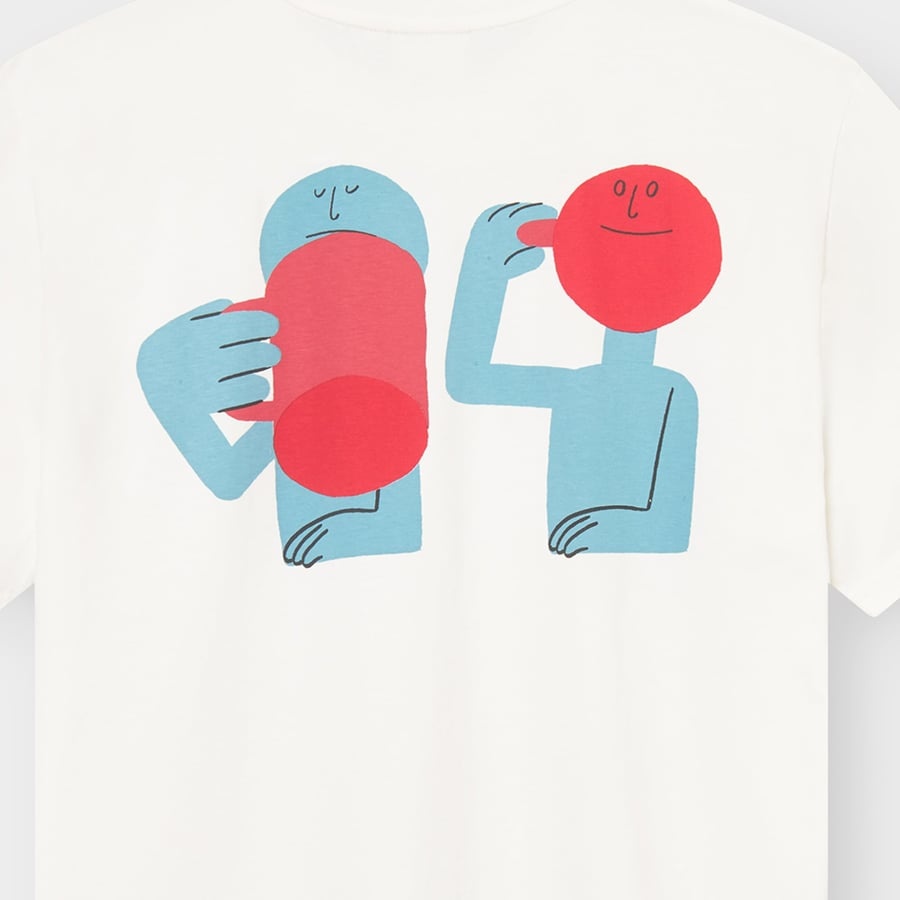 Dedicated Dedicated T-shirt Stockholm Smile Cup Off-White