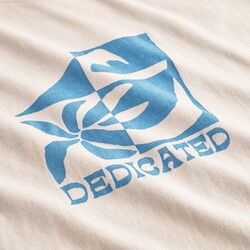 Dedicated T-shirt Stockholm Beach Break Oat White Rainy Day