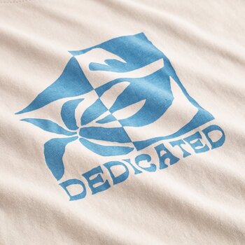 Dedicated T-shirt Stockholm Beach Break Oat White Rainy Day