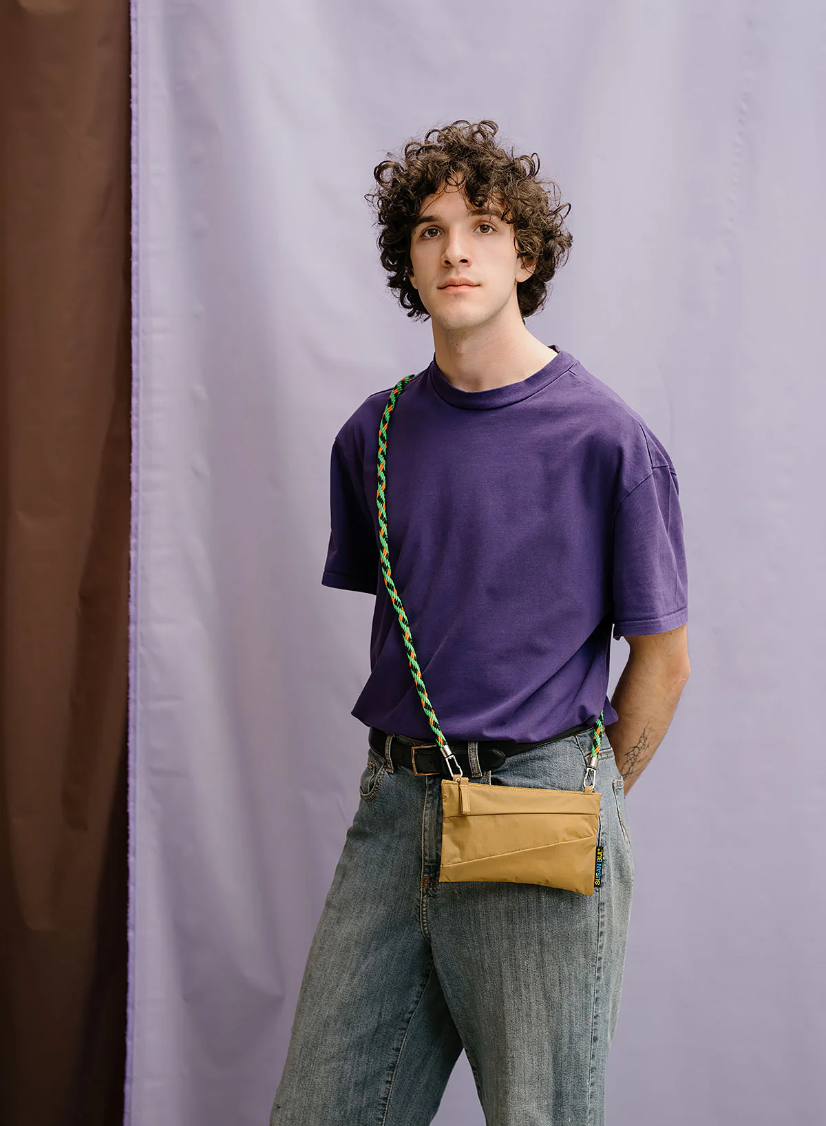 Susan Bijl Susan Bijl The New Pouch Mono Camel