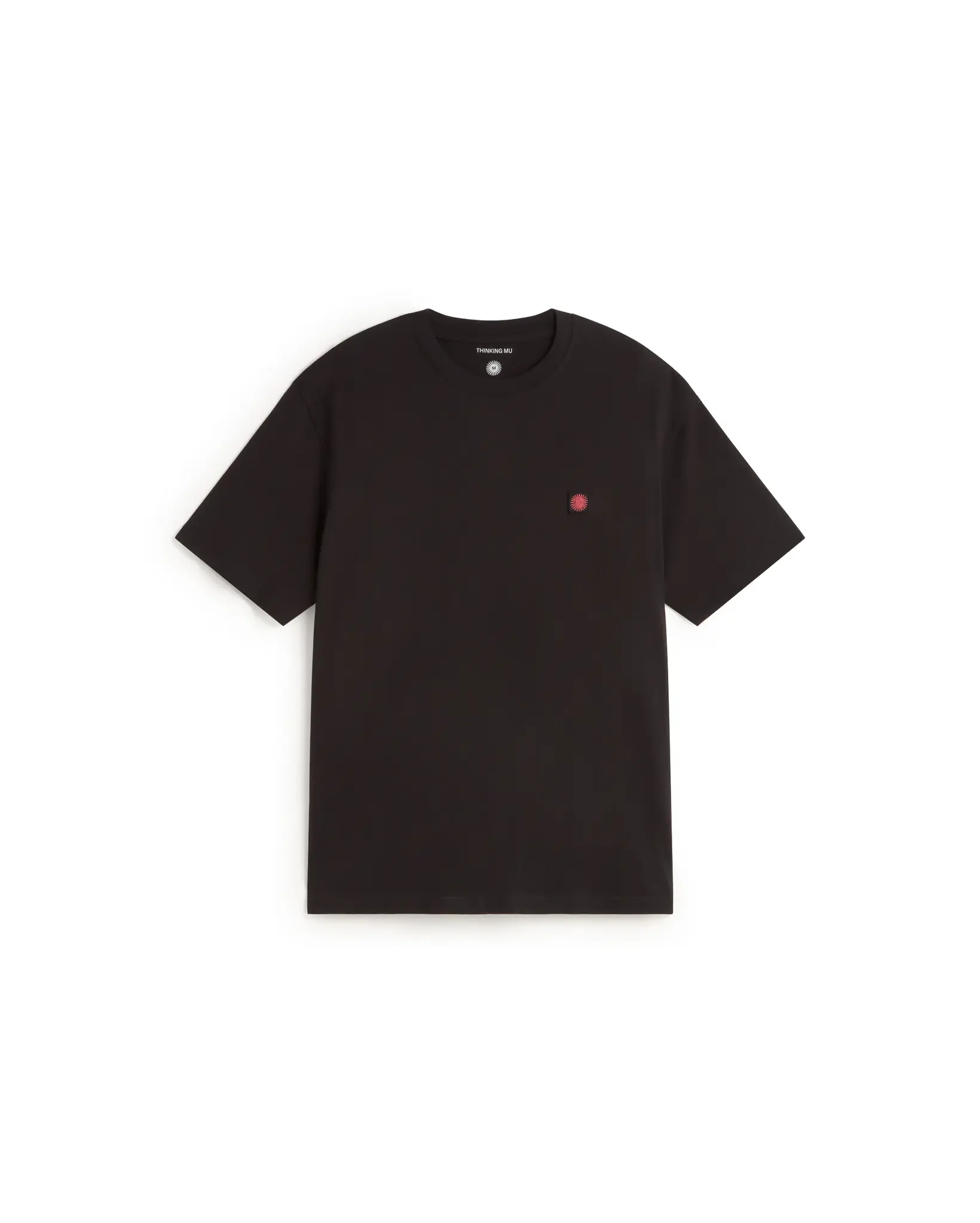 Thinking Mu Thinking Mu Sol Contrast  Aaron Black Tee Red Back Sun