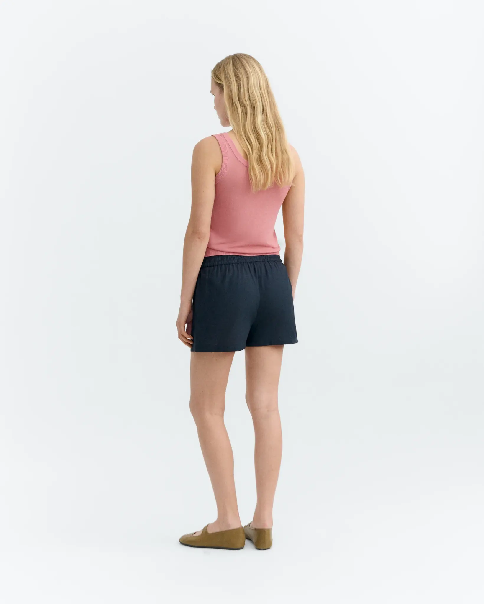 Thinking Mu Thinking Mu Navy Fish Patch Geraldine Shorts