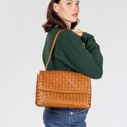 O My Bag Kenzie Tas Woven Classic Leather