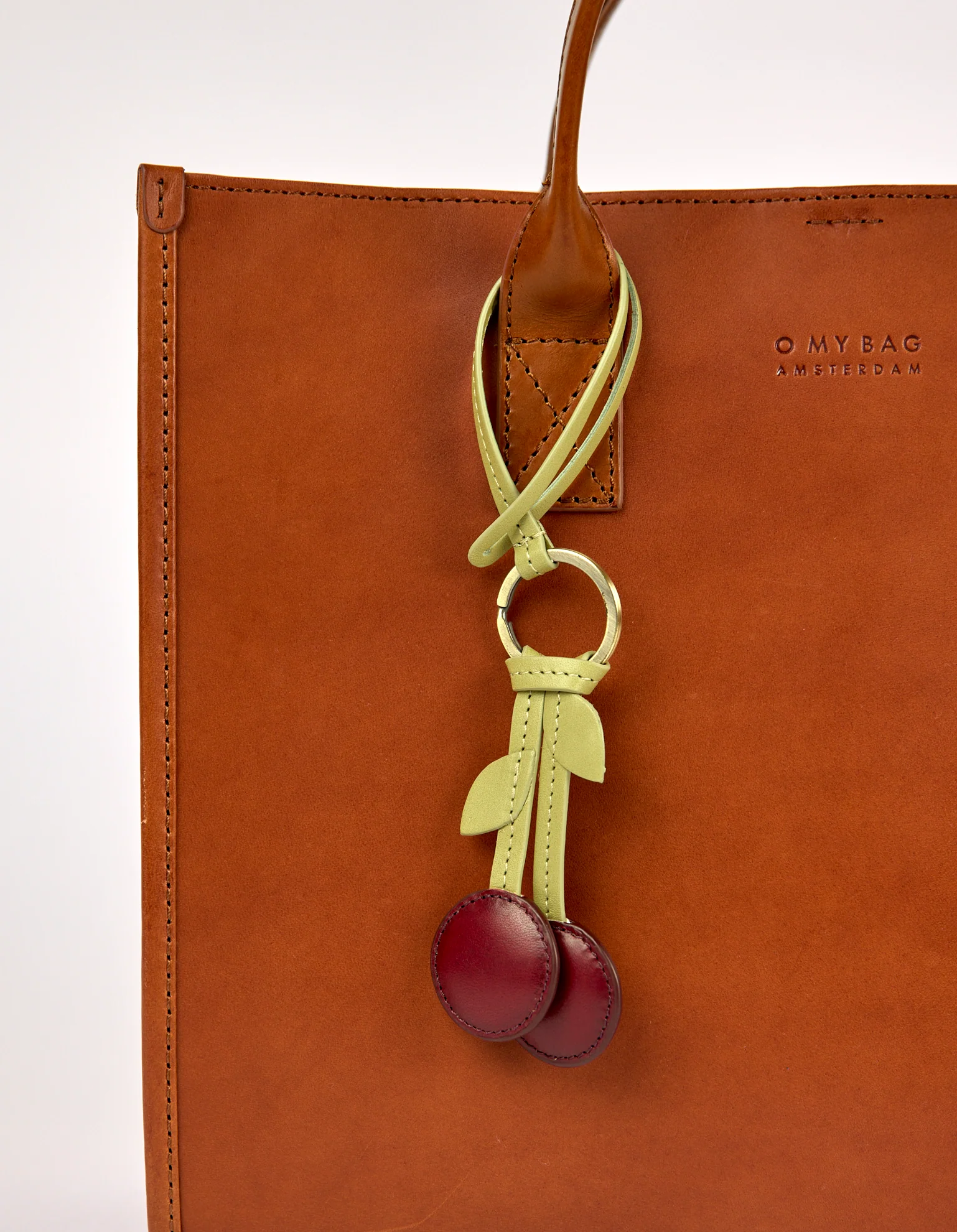 O My Bag O My Bag Sleutelhanger Cherry Ruby Classic Leather