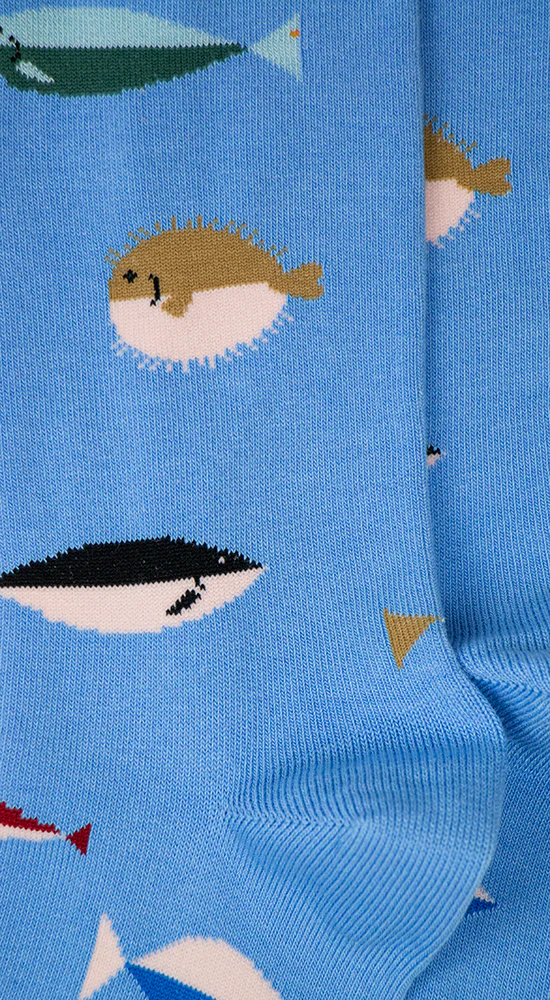 Alfredo Gonzales Alfredo Gonzales Fish Light Blue Sokken