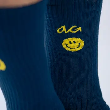 Alfredo Gonzales Athletic Icon Smiley Navy Sokken