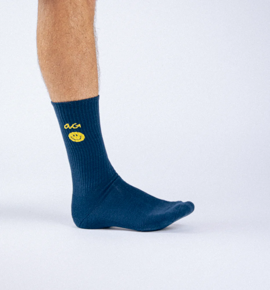 Alfredo Gonzales Alfredo Gonzales Athletic Icon Smiley Navy Sokken