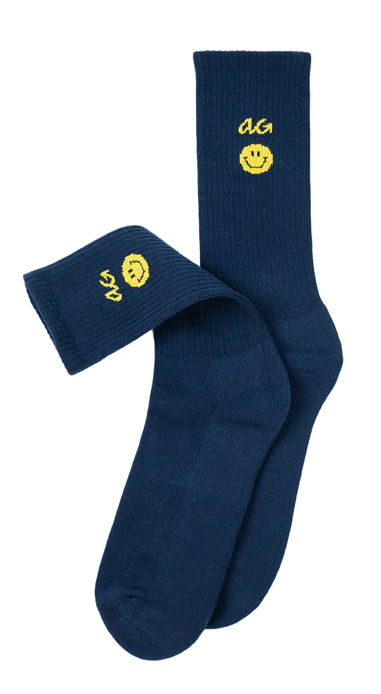 Alfredo Gonzales Alfredo Gonzales Athletic Icon Smiley Navy Sokken