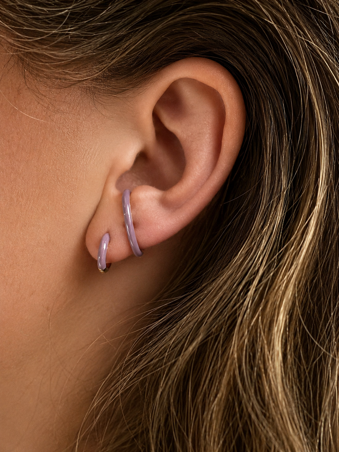 T.I.T.S. TITS Embrace Earring Enamel Gold