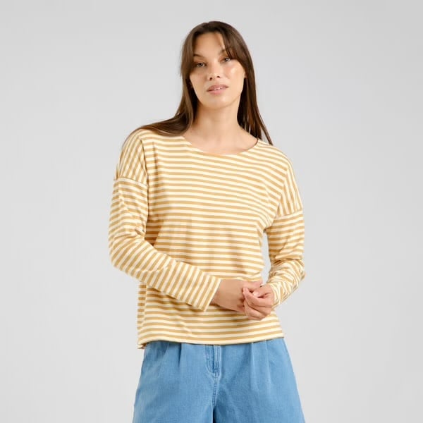 Dedicated Dedicated Top Humledal Stripes Gold Yellow