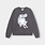 Dedicated Dedicated Sweatshirt Ystad Flower Cat Charcoal