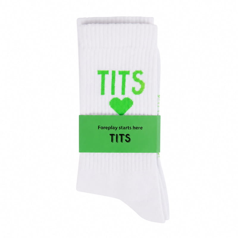 T.I.T.S. TITS Logo Socks Green
