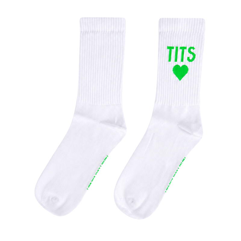 T.I.T.S. TITS Logo Socks Green