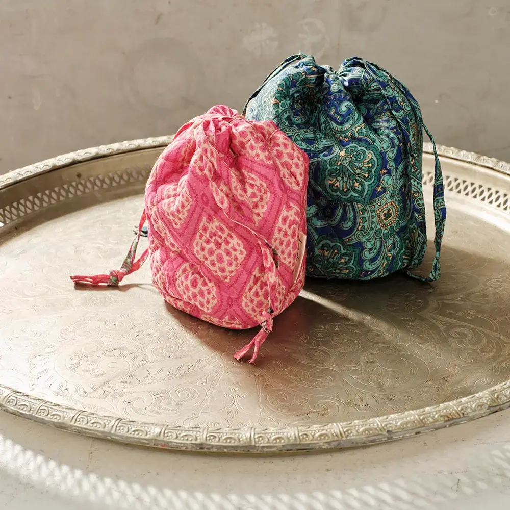 A Beautiful Story A Beautiful Story Sari Pouch Large Blauw
