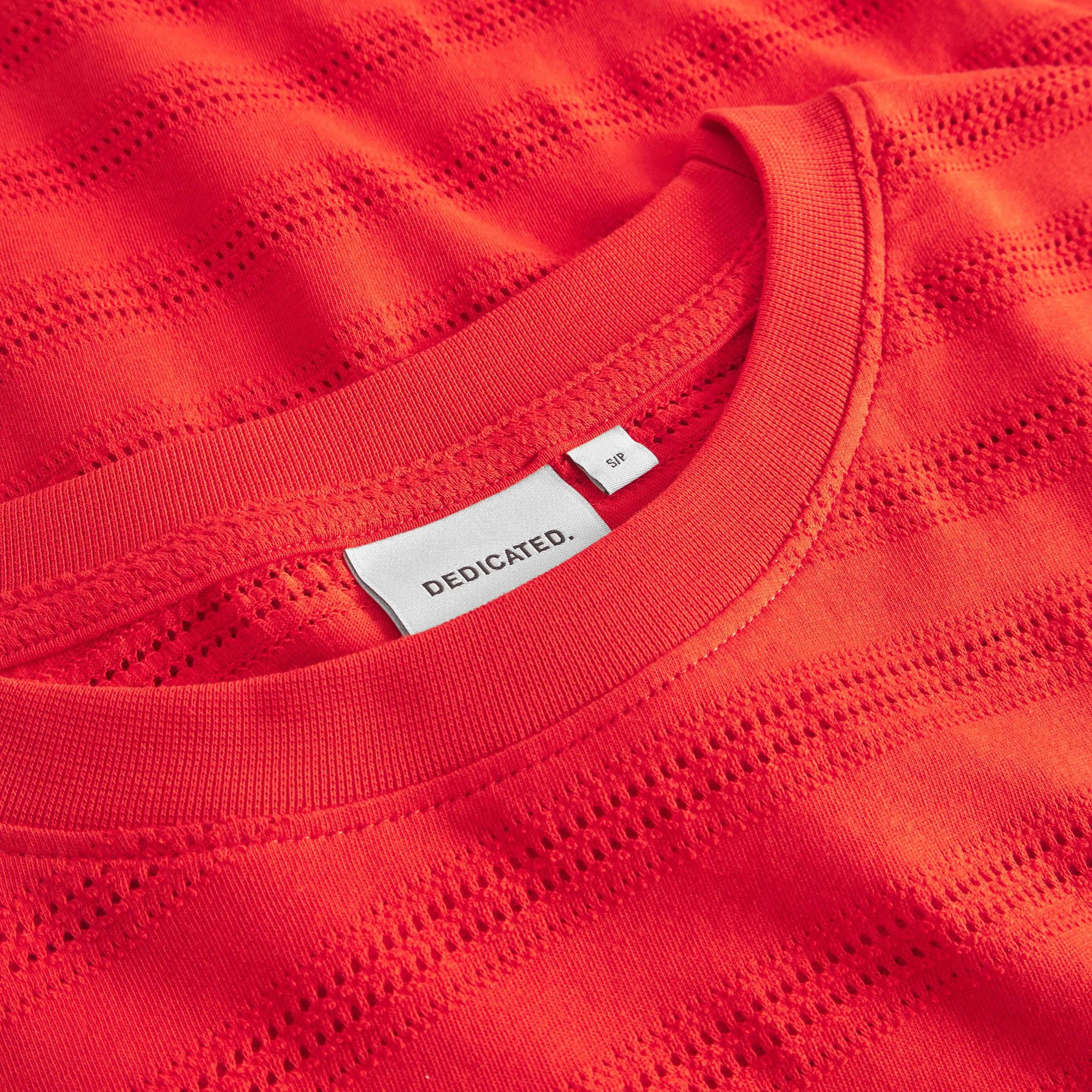 Dedicated Dedicated T-shirt Vadstena Lace Grenadine Red