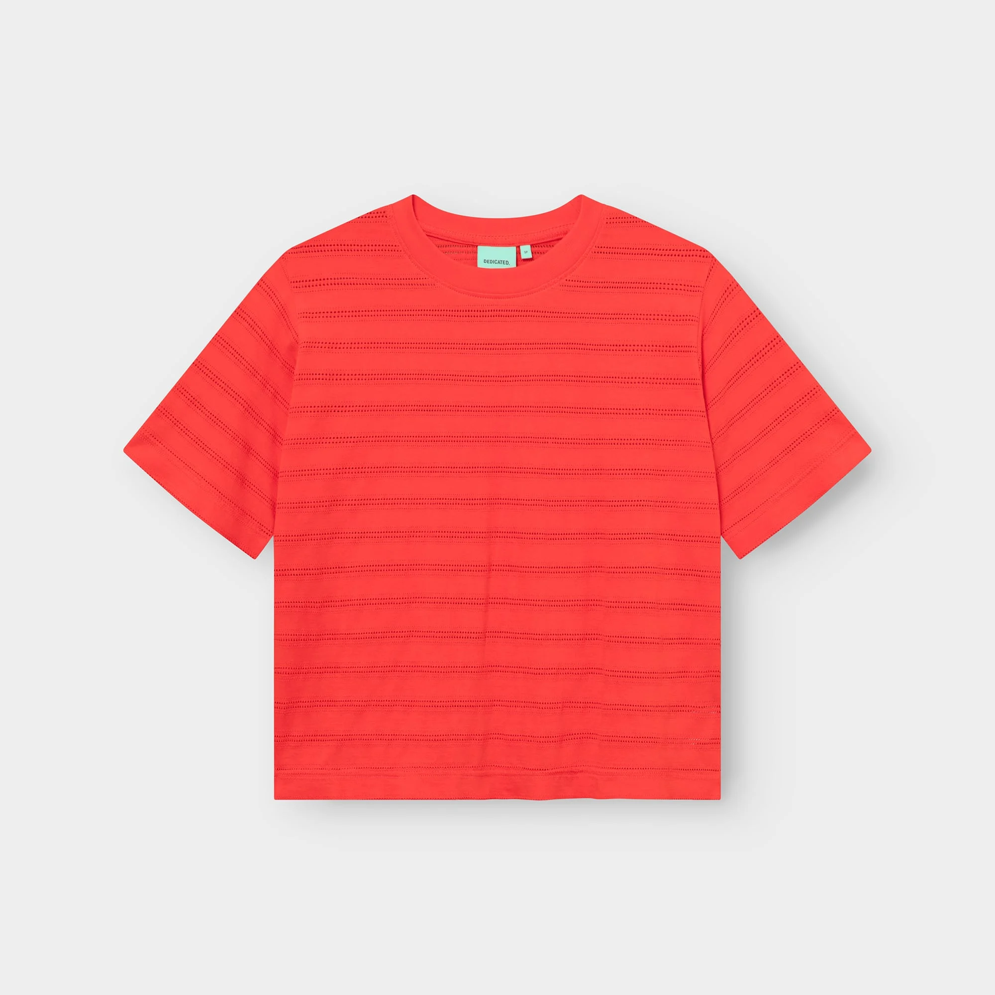 Dedicated Dedicated T-shirt Vadstena Lace Grenadine Red