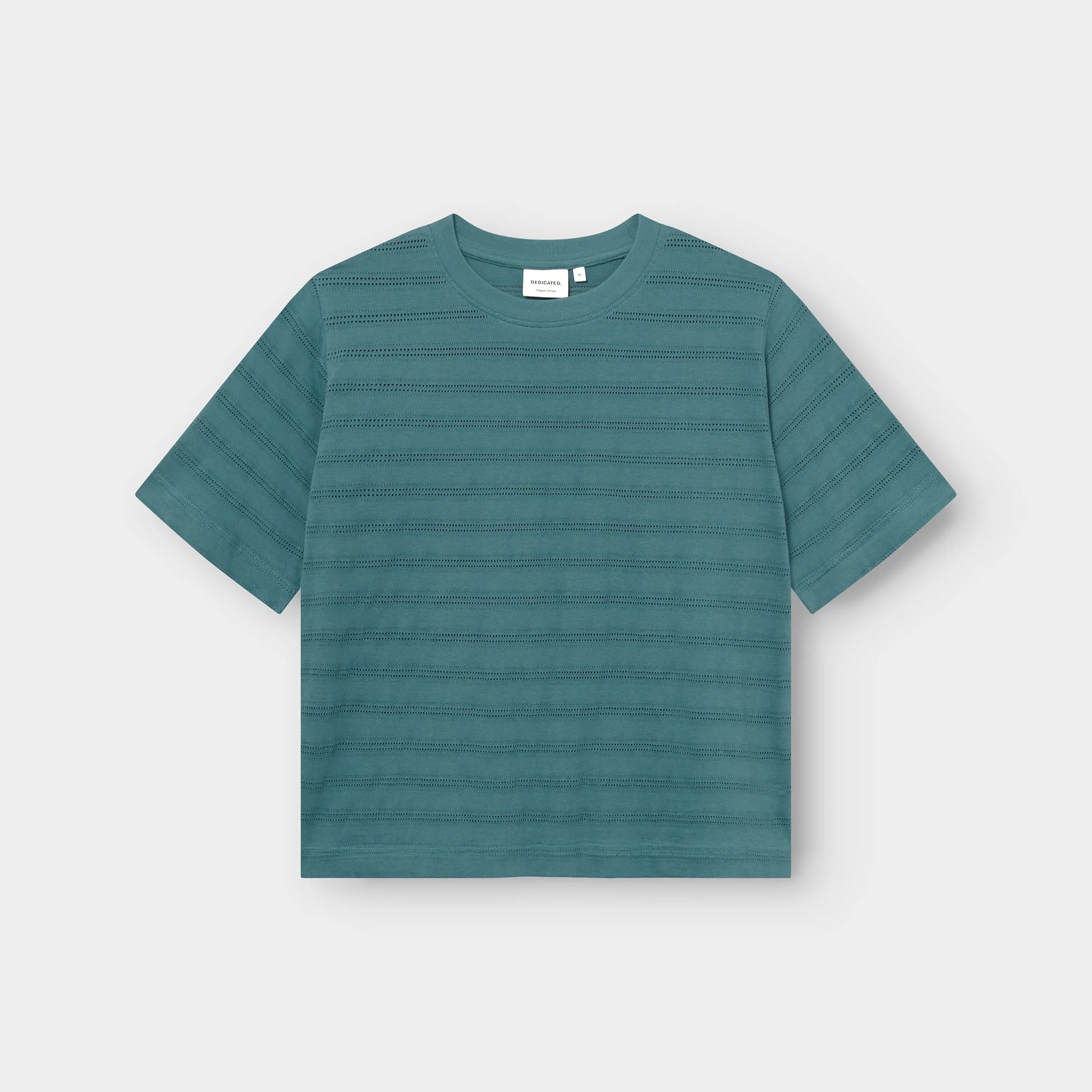 Dedicated Dedicated T-shirt Vadstena Lace Mediterranea Green
