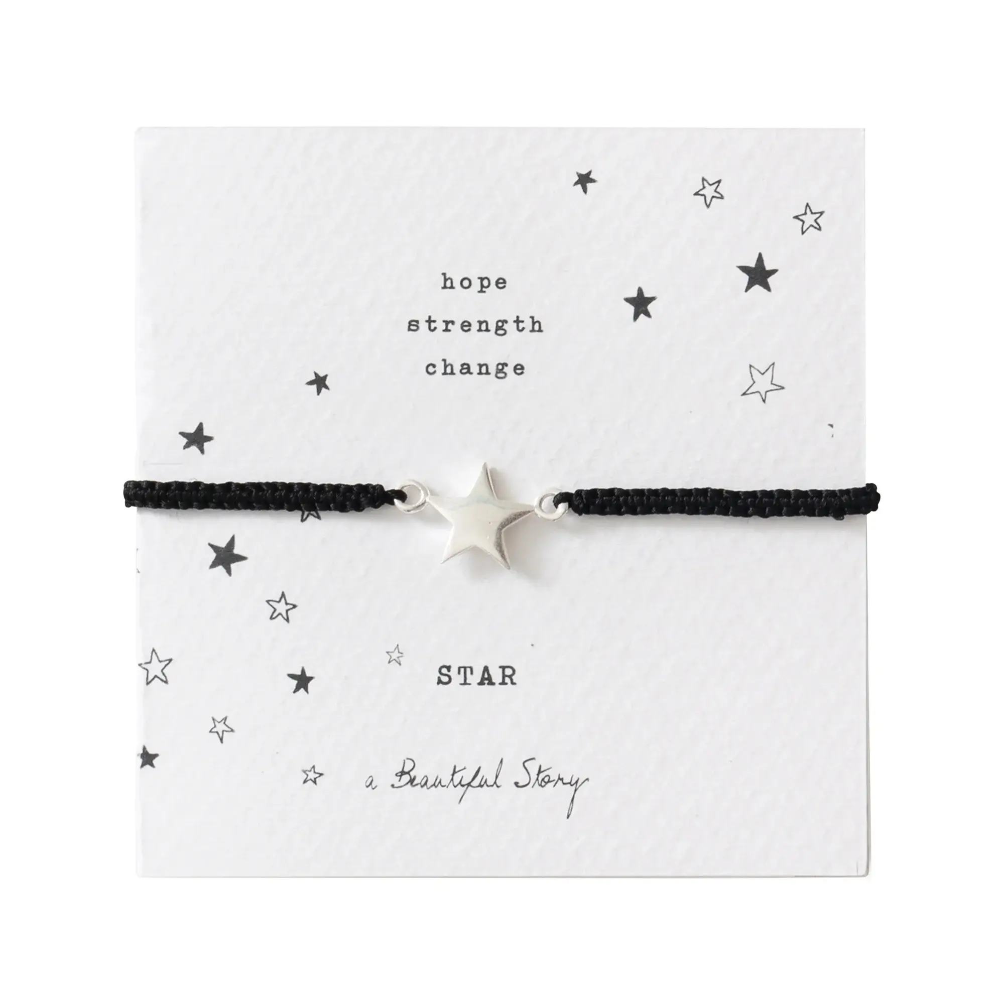 A Beautiful Story A Beautiful Story Symbol Star Armband Zilver