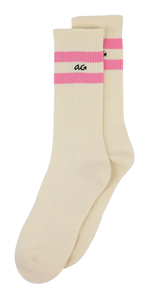 Alfredo Gonzales Alfredo Gonzales Socks Athletic Organic Stripes Pink