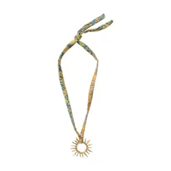 A Beautiful Story Statement Sun Sari Ketting Messing