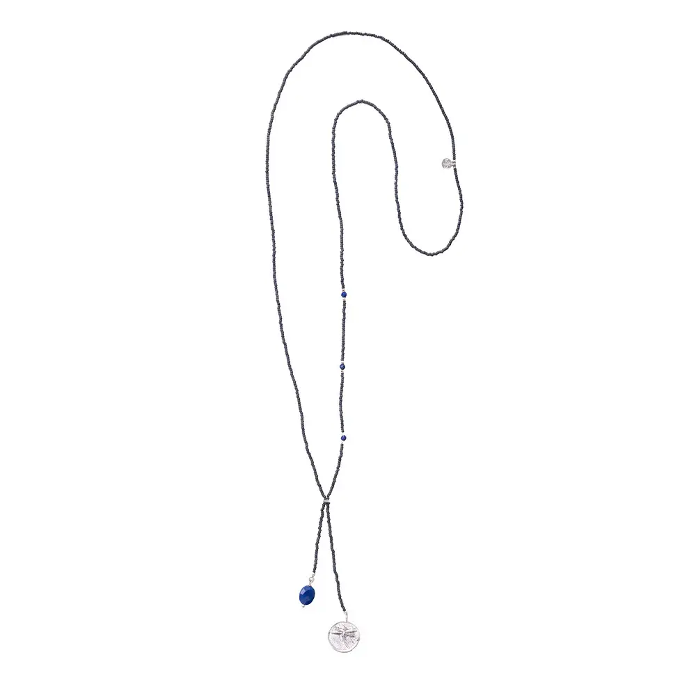 A Beautiful Story A Beautiful Story Purpose Lapis Lazuli Ketting Zilver