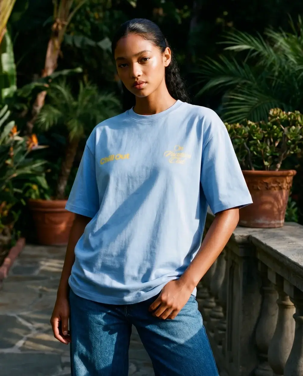 On Vacation On Vacation Chill Out T-Shirt - Light-Blue