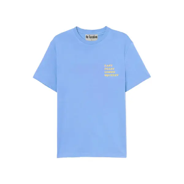 On Vacation On Vacation Lemon Squeezy T-shirt Light Blue