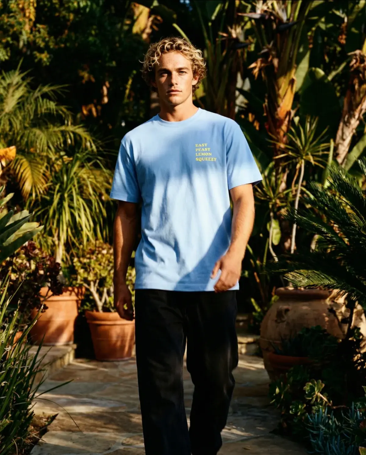 On Vacation On Vacation Lemon Squeezy T-shirt Light Blue