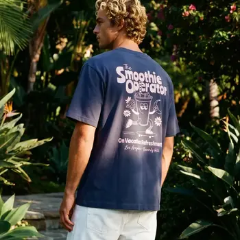 On Vacation Smootie Operator T-shirt Washed Purple