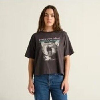 Dedicated T-shirt Vadstena Screaming Cat Charcoal